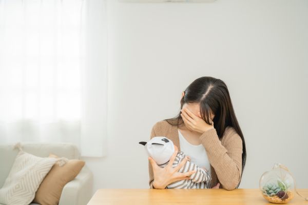 精神が不安定な女性